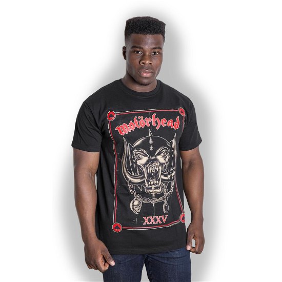 Cover for Motörhead · Motorhead Unisex T-Shirt: Anniversary (Propaganda) (T-shirt) [size M] [Black - Unisex edition]