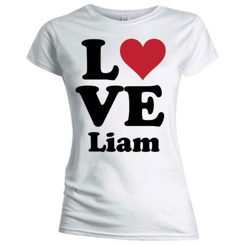 One Direction Ladies T-Shirt: Love Liam (Skinny Fit) - One Direction - Produtos - Global - Apparel - 5055295350229 - 