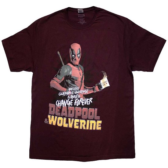 Cover for Marvel Comics · Marvel Comics Unisex T-Shirt: Deadpool &amp; Wolverine Change Universe (T-shirt) [size S]