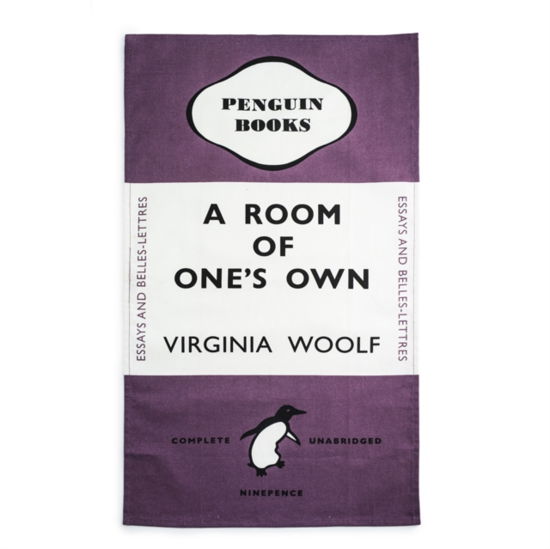 A Room of Ones Own Tea Towel Purple - Penguin Tea Towel - Virginia Woolf - Annen - PENGUIN MERCHANDISE - 5060312813229 - 8. november 2016