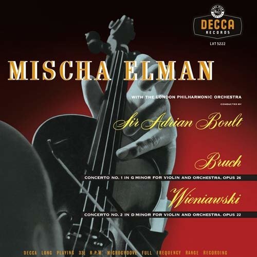 Cover for Mischa Elman · Bruch &amp; Wieniawski Concertos (LP) (2019)