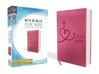 Cover for Zondervan · NIV, Bible for Kids, Leathersoft, Pink, Red Letter Edition, Comfort Print : Thinline Edition (Lederbuch) (2018)