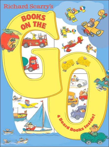 Richard Scarry's Books on the Go: 4 Board Books - Richard Scarry - Books - Random House USA Inc - 9780375875229 - April 25, 2006