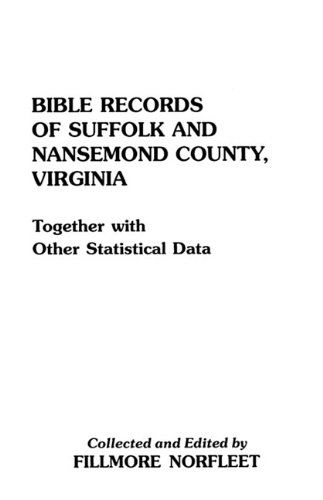 Cover for Norfleet · Bible Records of Suffolk and Nansemond County, Virginia (Paperback Book) (2009)