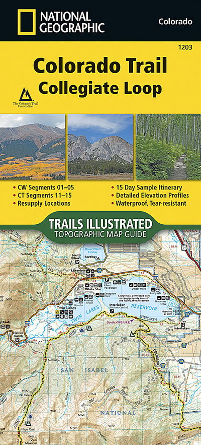 Cover for National Geographic · Colorado Trail, Collegiate Loop (Map) [2018th edition] (2018)