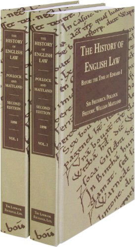 Cover for Sir Frederick Pollock · The History of English Law Before the Time of Edward I. Second Edition. 2 Volumes (Book pack) [2nd Ed. edition] (2013)