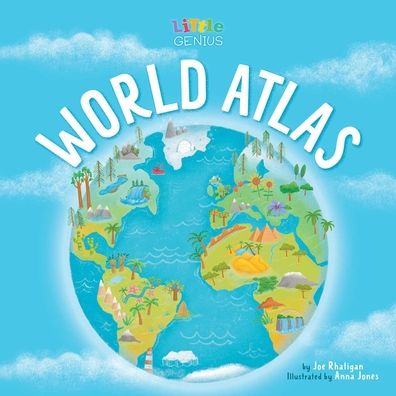 Cover for Joe Rhatigan · Little Genius World Atlas - Little Genius (Board book) (2021)