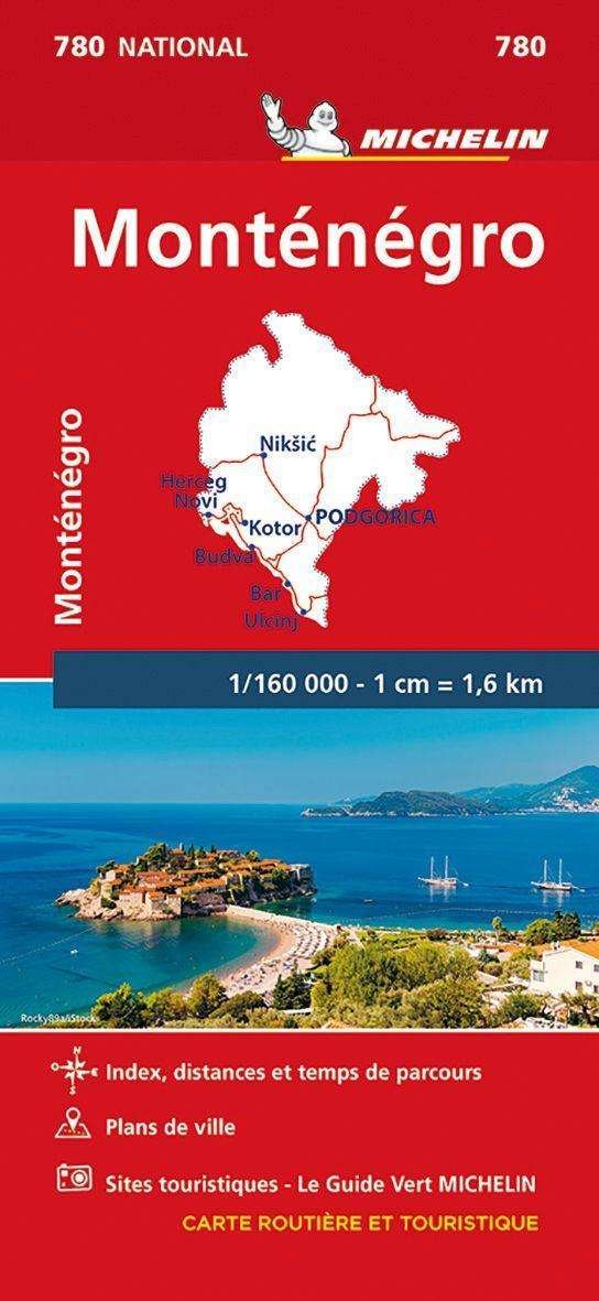 Cover for Michelin · Montenegro - Michelin National Map 780: Maps (Map) (2021)