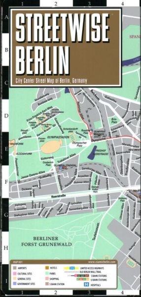 Cover for Michelin · Streetwise Berlin Map - Laminated City Center Street Map of Berlin, Germany (Landkarten) (2024)