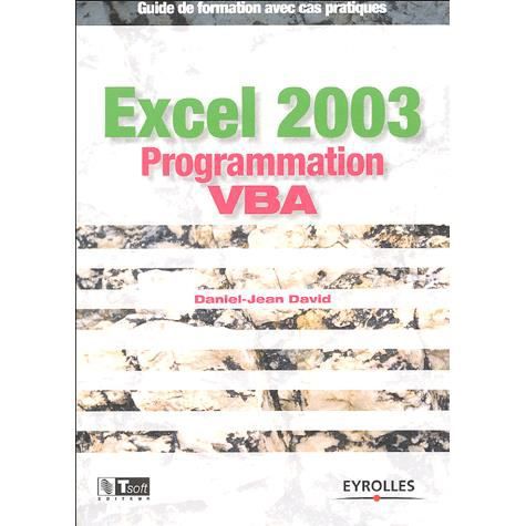 Cover for Daniel-Jean David · Excel 2003 Programmation VBA (Taschenbuch) (2005)