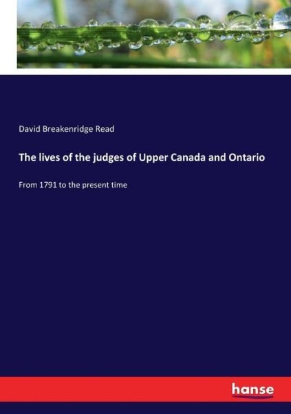 Cover for Read · The lives of the judges of Upper C (Buch) (2017)