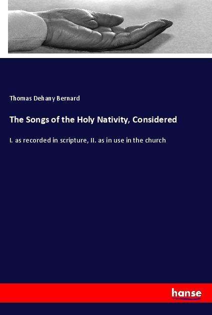 Cover for Bernard · The Songs of the Holy Nativity, (Book)