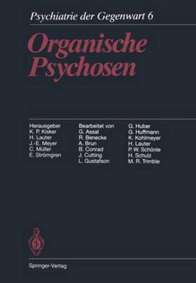 Cover for K P Kisker · Organische Psychosen (Paperback Book) [3rd 3. Aufl. 1988. Softcover Reprint of the Origin edition] (2014)