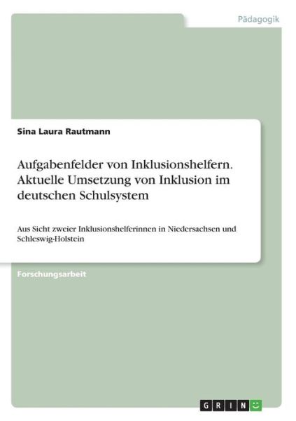 Cover for Rautmann · Aufgabenfelder von Inklusionsh (Book)