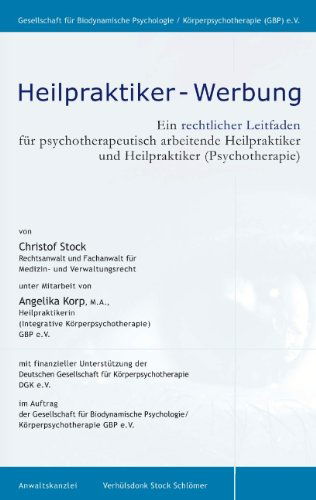 Cover for Stock · Psychotherapie nach dem Heilprakt (Buch) [German edition] (2014)