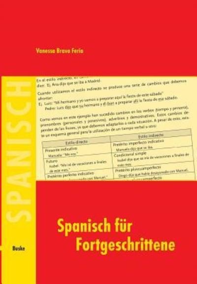 Cover for Vanessa Bravo Feria · Spanisch fur Fortgeschrittene (Paperback Book) (2006)