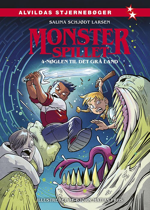 Cover for Salina Schjødt Larsen · Monsterspillet: Monsterspillet 4: Nøglen til Det grå land (Bound Book) [1. Painos] (2024)