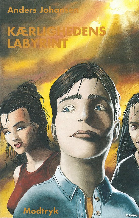 Cover for Anders Johansen · Kærlighedens labyrint (Sewn Spine Book) [1er édition] (1994)