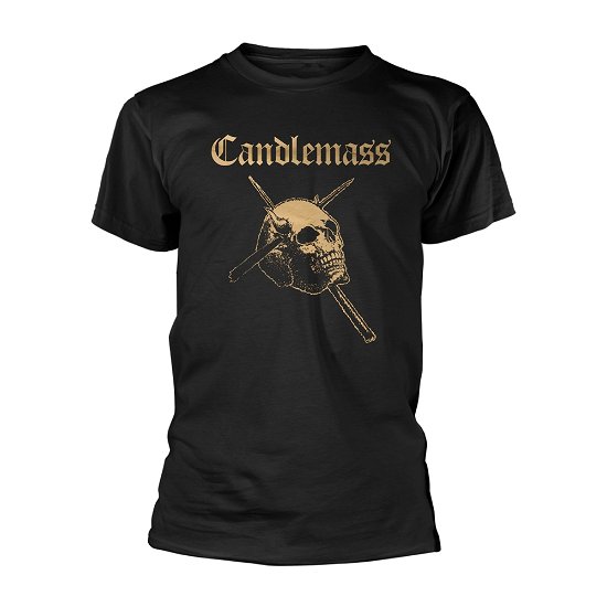 Cover for Candlemass · Gold Skull (T-shirt) [size XXL] [Black edition] (2018)