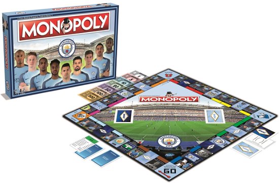 Cover for Winning Moves · Monopoly - Manchester City F.C 2017 -  Edition - Board Game (Toys) [Multicoloured edition] (2019)