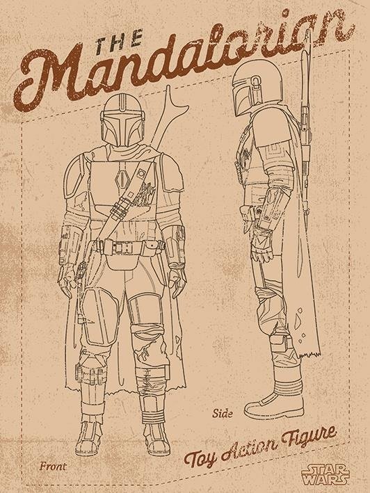 Cover for Star Wars: The Mandalorian · Action Figure (Stampa Su Tela 30X40 Cm) (MERCH)