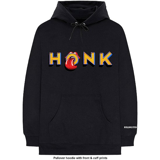 The Rolling Stones Unisex Pullover Hoodie: Honk Letters (Sleeve Print) - The Rolling Stones - Merchandise - MERCHANDISE - 5056170678230 - 2. januar 2020