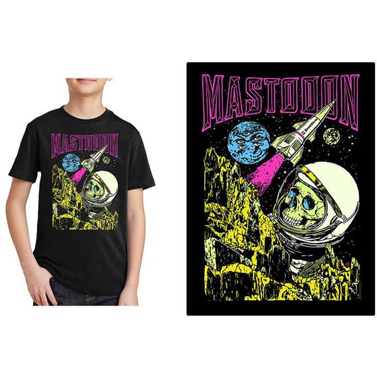 Cover for Mastodon · Mastodon Kids T-Shirt: Space Colorization (Black) (7-8 Years) (T-shirt) [size 7-8yrs] [Black - Kids edition] (2020)