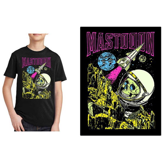 Cover for Mastodon · Mastodon Kids T-Shirt: Space Colorization (7-8 Years) (T-shirt) [size 7-8yrs] [Black - Kids edition]