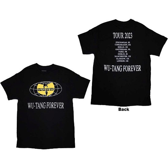 Wu-Tang Clan Unisex T-Shirt: Tour '23 Wu-Tang Forever (Back Print & Ex-Tour) - Wu-Tang Clan - Koopwaar -  - 5056737220230 - 