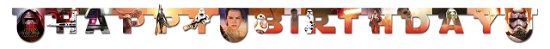 Cover for Star Wars · Star Wars - The Force Awakens - Scritta Happy Birthday (Toys)