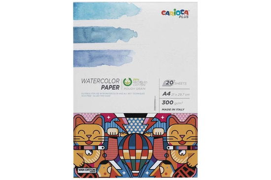 Cover for Carioca Plus · Carioca Plus - Watercolor Block 300g A4 20 Pages (809323) (Toys)