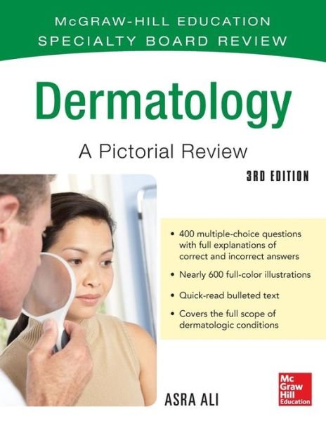 Cover for Asra Ali · McGraw-Hill Specialty Board Review Dermatology A Pictorial Review 3/E (Pocketbok) (2015)