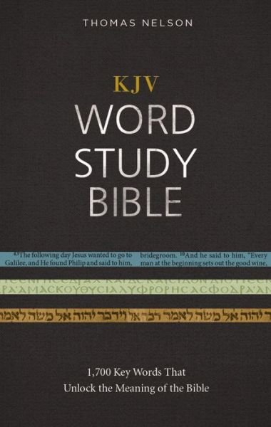 Cover for Thomas Nelson · KJV, Word Study Bible, Hardcover, Red Letter: 1,700 Key Words that Unlock the Meaning of the Bible (Innbunden bok) (2017)