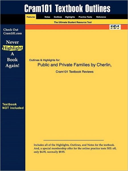 Cover for 3rd Edition Cherlin · Studyguide for Public and Private Families by Cherlin, Isbn 9780072510393 (Paperback Book) (2007)