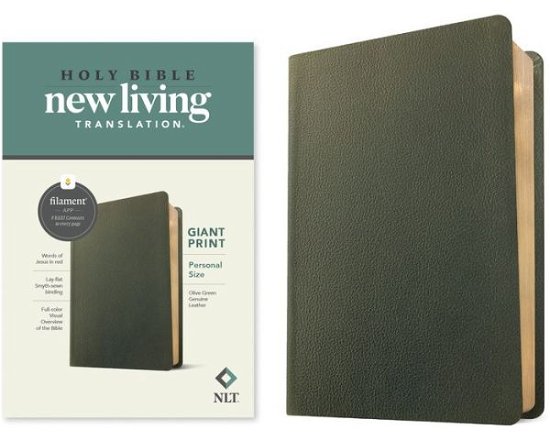 Cover for Tyndale · NLT Personal Size Giant Print Bible, Filament Edition (Leather Book) (2023)
