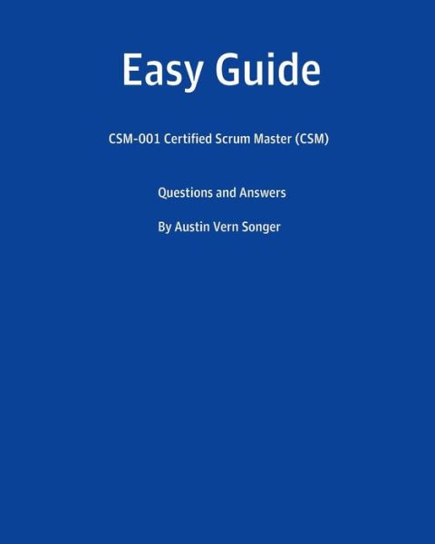 Cover for Austin Vern Songer · Easy Guide (Paperback Book) (2016)