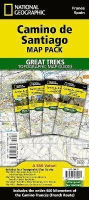 Camino de Santiago Map Map Pack Bundle: 4 map pack for the whole route - National Geographic Great Treks - National Geographic Maps - Bøger - National Geographic Maps - 9781566959230 - 1. maj 2024