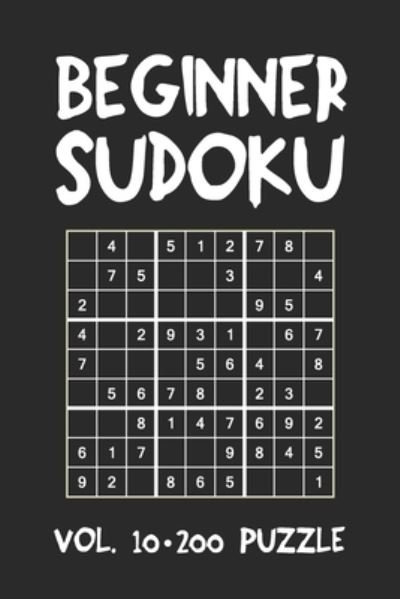 Cover for Tewebook Sudoku Puzzle · Beginner Sudoku Vol.10 200 Puzzle (Taschenbuch) (2019)