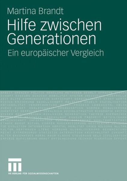 Cover for Martina Brandt · Hilfe Zwischen Generationen: Ein Europaischer Vergleich (Paperback Book) [2009 edition] (2009)