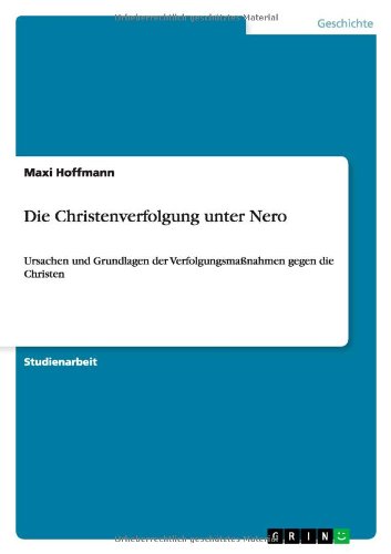 Cover for Hoffmann · Die Christenverfolgung unter N (Paperback Book) [German edition] (2011)