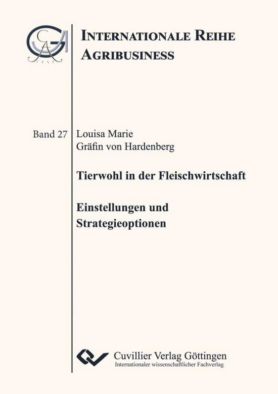 Cover for Louisa Marie Gräfin von Hardenberg · Tierwohl in der Fleischwirtschaft (Paperback Book) (2020)