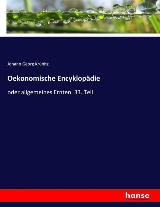 Cover for Krünitz · Oekonomische Encyklopädie (Book) (2017)
