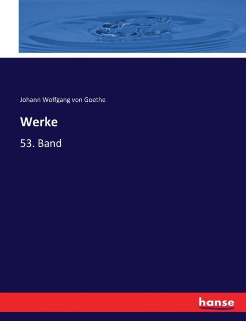 Cover for Goethe · Werke (Book) (2017)