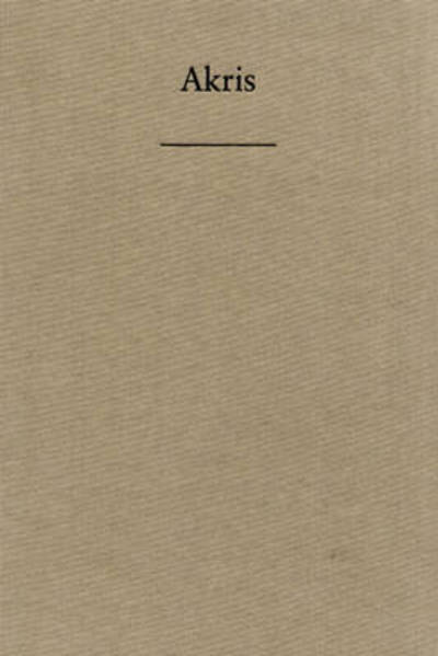 Cover for Christoph Doswald · Akris (Hardcover Book) (2007)