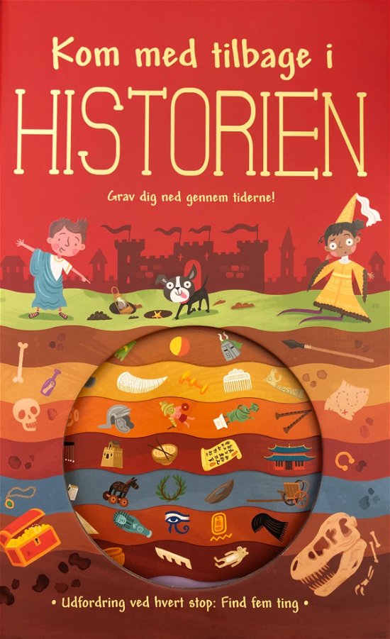 Cover for Kom med tilbage i historien (Kartonbuch) [1. Ausgabe] (2019)
