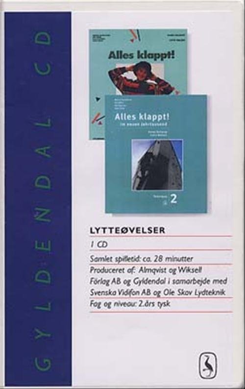 Cover for Karen Dollerup; Lotte Nielsen · Alles klappt. 8. klasse: Alles klappt! 2 For 8. klasse&lt;BR&gt;Lytteøvelser (Cassette) [1e uitgave] [Kassettebånd] (1994)