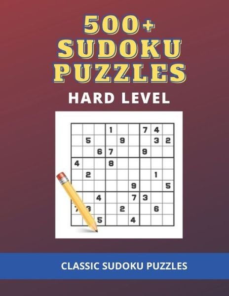 Cover for Fun Books · 500+ Sudoku Puzzles Hard Level (Taschenbuch) (2020)