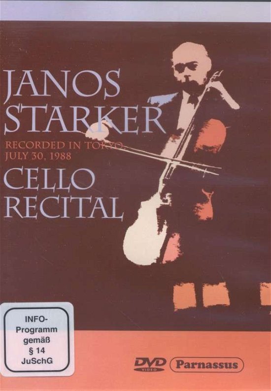 Janos Starker Cello Recital (In Tokyo) Bach. Kodaly. Cassado - Janos Starker - Films - PARNASSUS - 0606345004231 - 11 februari 2014