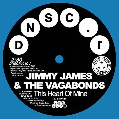 Cover for James, Jimmy &amp; The Vagabonds · This Heart Of Mine / Let Love Flow (7&quot;) (2022)