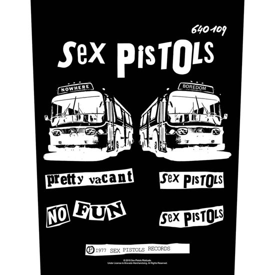 The Sex Pistols Back Patch: Pretty Vacant - Sex Pistols - The - Fanituote - PHM - 5055339794231 - maanantai 19. elokuuta 2019